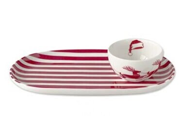 Caskata Sleigh Snack Set Red SNKST-920, MPN: SNKST-920, 817325010467