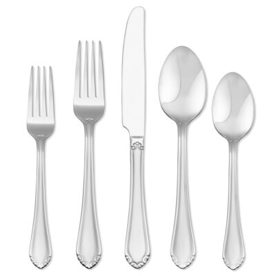Hampton Forge Motif Frosted 20 Piece Flatware Set 246C020WGB, MPN: 246C020WGB, 733652149789