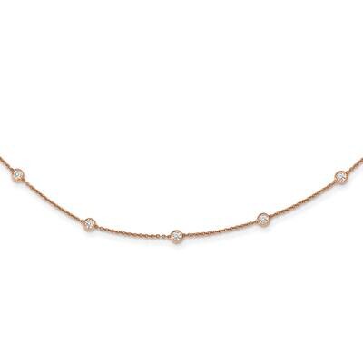 Vs/Si, D E F, Station Necklace 14k Gold Lab Grown Diamond PM1008-112-RLD-18, MPN: PM1008-112-RLD-18…