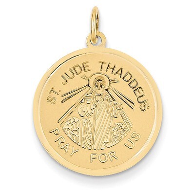 Saint Jude Thaddeus Charm 14k Gold XR762, MPN: XR762, 883957242651