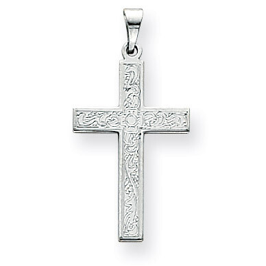 White Cross Pendant 14k Gold XR485, MPN: XR485, 886774151847