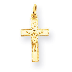 INRI Crucifix Charm 14k Gold XR294