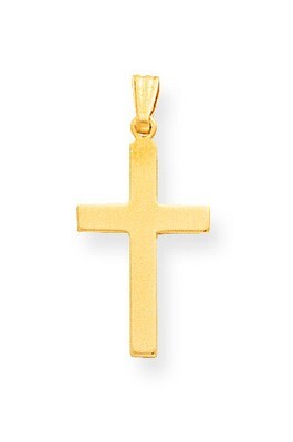 Cross Pendant 14k Gold Polished XR100, MPN: XR100, 883957507293