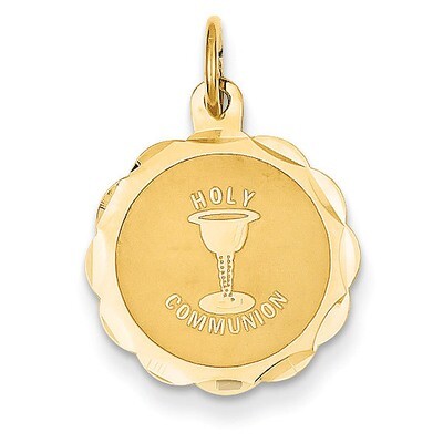 Holy Communion Disc Charm 14k Gold XAC713, MPN: XAC713, 883957284132