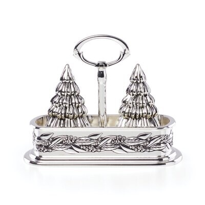 Reed and Barton Snow Berry Silver-plated Salt &amp; Pepper Caddy 891193, MPN: 891193, 735092267610
