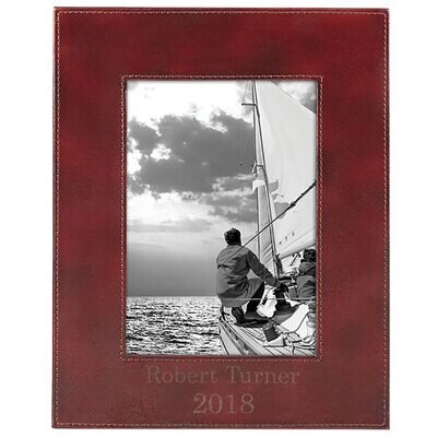 Reed and Barton Hudson Leather Picture Picture Frame 5 X 7 Inch, MPN: 885805, 735092263674
