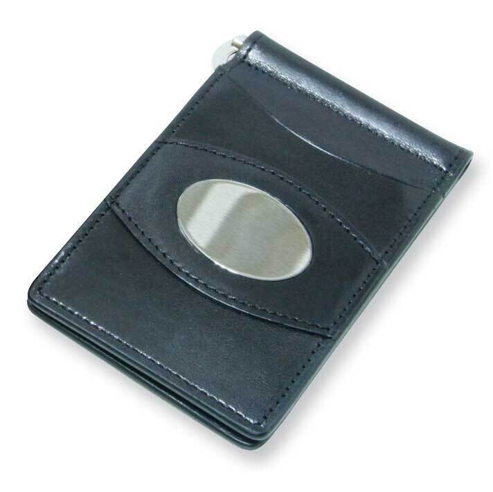 Black Razor Wallet with Engraving Plate GM5956
