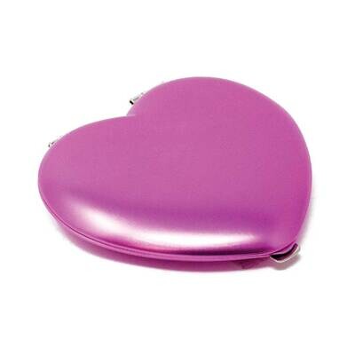 Pink Metal Heart Compact Mirror GM5043, MPN: GM5043, 788089097325