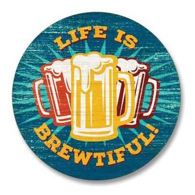 Life is Brewtiful Pop-A-Top Coaster GM23837, MPN: GM23837, 608814085109