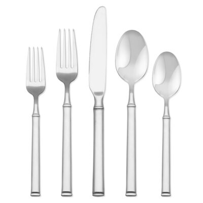 Hampton Forge Tableau Mirror 18/10 20 Piece Flatware Set SFF16L20SB, MPN: SFF16L20SB, 733652152338