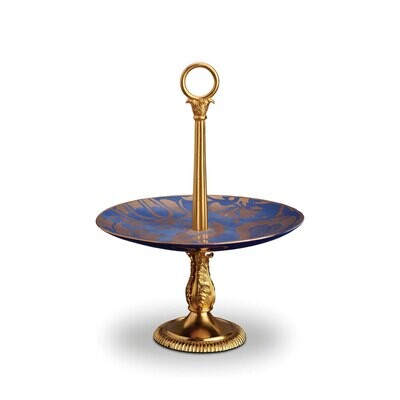 L&#39;Objet Fortuny Dessert Server Melagrana Blue, MPN: LPF26, 816279010912