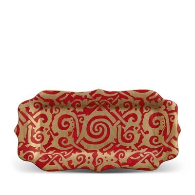 L&#39;Objet Fortuny Rectangular Platter Maori Red, MPN: LPF27, 816279010929