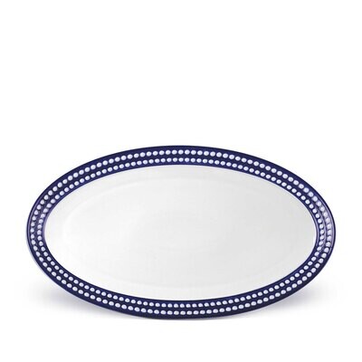 L&#39;Objet Perlee Large Oval Platter Bleu, MPN: PR466,