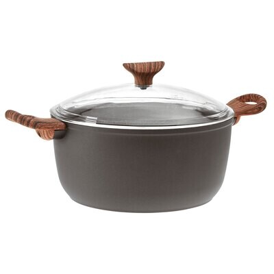 Sambonet Quarzo Nero Saucepot 2 Handles Black Alluminium 51027-74, MPN: 51027-74,