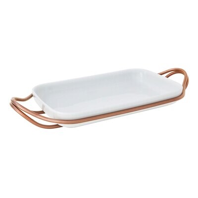 Sambonet New Living Rectangular Porcelain Dish Set 55402U41, MPN: 55402U41,