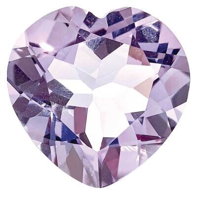 Rose De France 12mm Heart Faceted AA Quality PQ-1200-HTF-AA, MPN: PQ-HTF-AA,