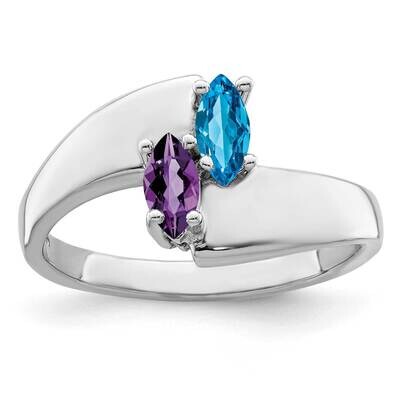 Family Jewelry Ring Mounting 14k White Gold XMR90/2W-7, MPN: XMR90/2W-7, 883957544304