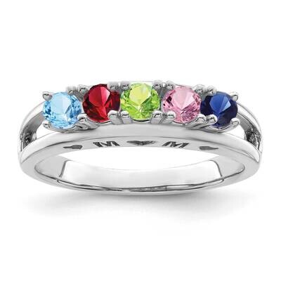 Family Jewelry Ring Mounting 14k White Gold XMR71/5W-7, MPN: XMR71/5W-7, 883957474755