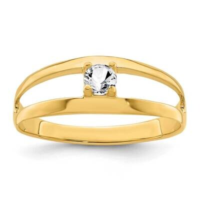 1-Stone Mothers Ring Mounting 14k Gold Polished XMR7/1-7, MPN: XMR7/1-7, 883957419473