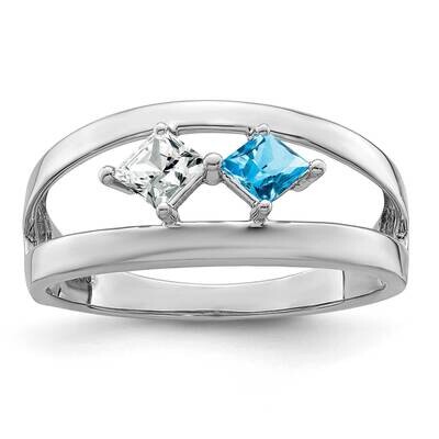 Family Jewelry Ring Mounting 14k White Gold XMR63/2W-7, MPN: XMR63/2W-7, 883957474588