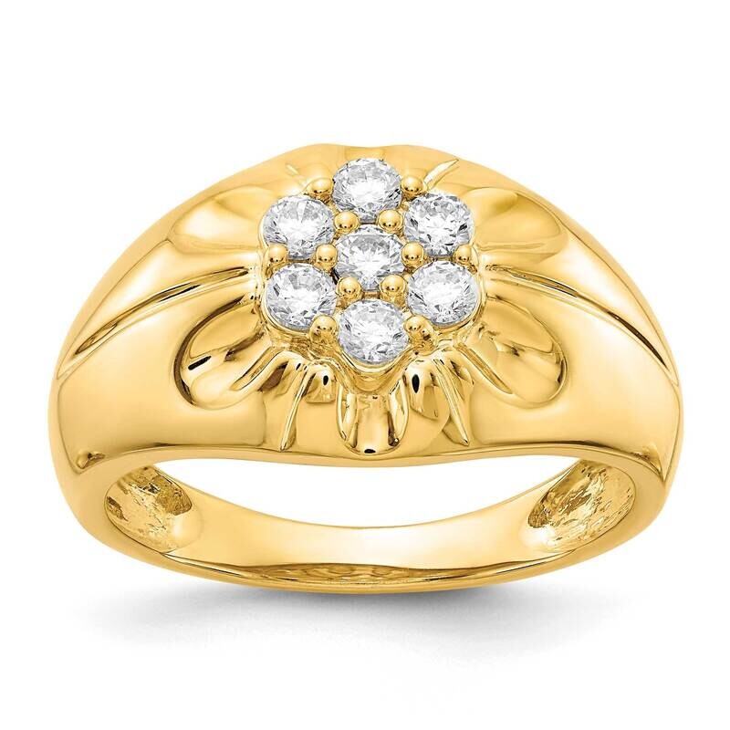 Diamond Mens Ring 14k Gold RM5838-075-YA, MPN: RM5838-075-YA, 883957573946