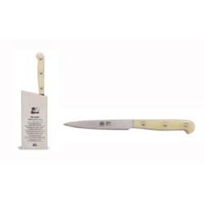 Berti Insieme Straight Paring Knife White Lucite Handle 93215