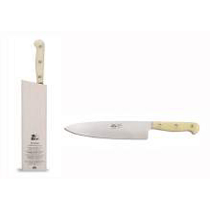 Berti Insieme Chefs Knife 9 Inch White Lucite Handle 93205