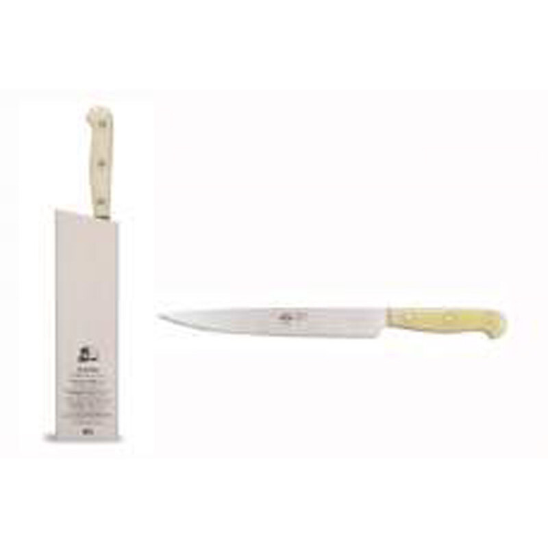 Berti Insieme Carving Knife White Lucite Handle 93201