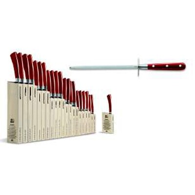 Berti Insieme Knife Sharpener Red Lucite Handle 92411