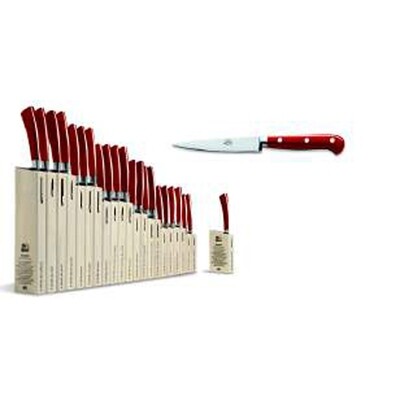 Berti Insieme Straight Paring Knife Red Lucite Handle 92405