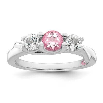 Survivor Collection Clear Pink Swarovski Topaz Joanna Ring 10k White Gold 10SV241W, MPN: 10SV241W, …