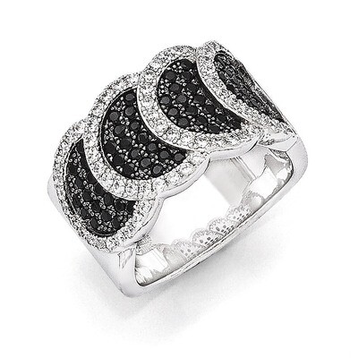 Cz Brilliant Embers Ring Sterling Silver QMP391-8