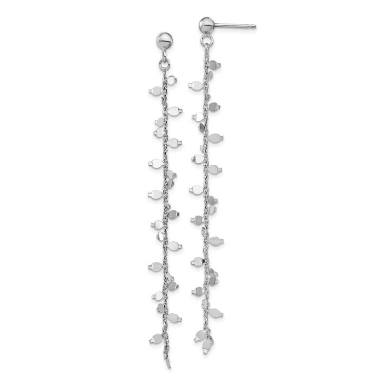 Post Dangle Earrings Sterling Silver Rhodium-plated HB-QLE1277