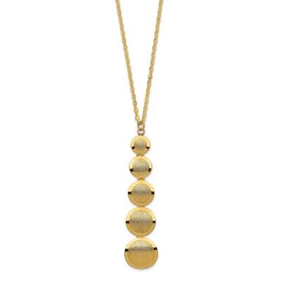 Leslie&#39;s Brushed Necklace 14k Gold Polished HB-LF1399-18, MPN: LF1399-18, 191101739019