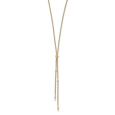 Leslie&#39;s Adjustable Necklace 14k Gold Polished HB-LF1385-20, MPN: LF1385-20, 191101739057