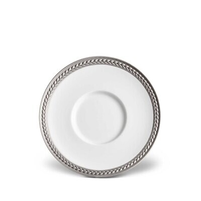 L&#39;Objet Soie Tressee Saucer Platinum, MPN: ST360,