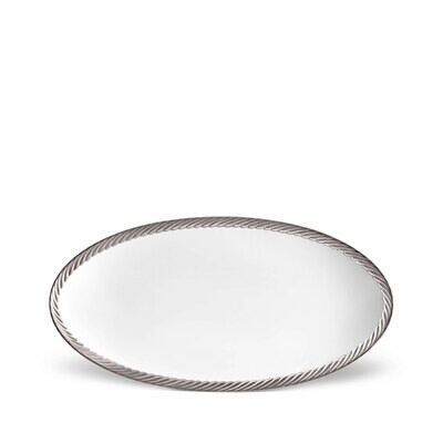 L&#39;Objet Corde Platinum Oval Platter Small CR365, MPN: CR365, 816279018918