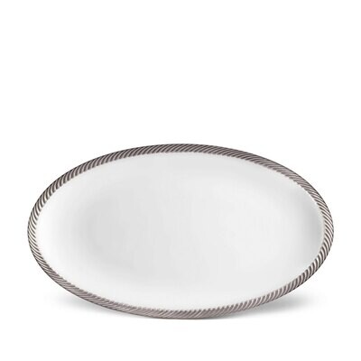 L&#39;Objet Corde Platinum Oval Platter Large CR366, MPN: CR366, 816279018925
