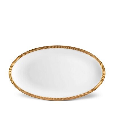 L&#39;Objet Corde Gold Oval Platter Large CR266, MPN: CR266, 816279018772