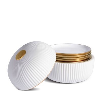 L&#39;Objet Ionic Box and 4 Plates White IO101, MPN: IO101,