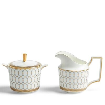 Wedgwood Renaissance Grey Sugar &amp; Creamer 1065317, MPN: 1065317, 701587471909