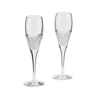 Wedgwood Vera Wang Diamond Mosaic Flute Pair 1065058, MPN: 1065058, 701587471138