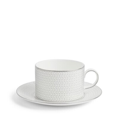 Wedgwood Gio Platinum Teacup &amp; Saucer Set 1063184, MPN: 1063184, 701587469326