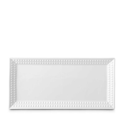 L&#39;Objet Perlee Rectangular Platter White, MPN: PR190,