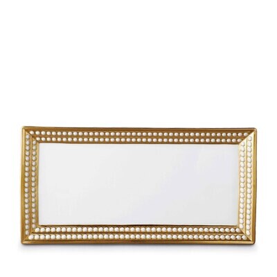 L&#39;Objet Perlee Rectangular Platter Gold, MPN: PR290,