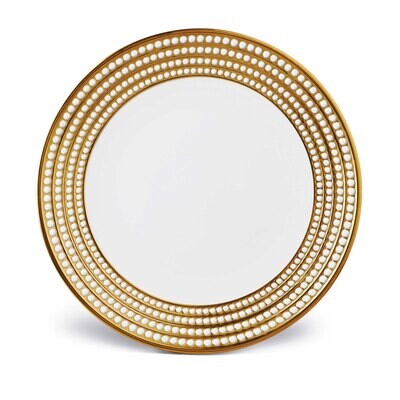 L&#39;Objet Perlee Round Platter Gold, MPN: PR270,