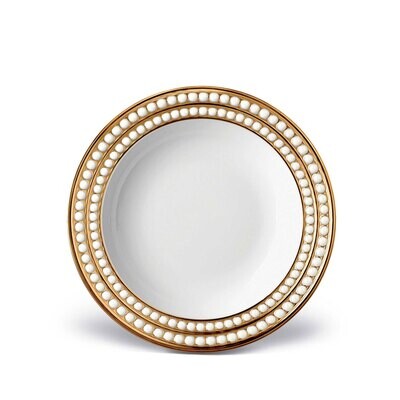L&#39;Objet Perlee Soup Plate Gold, MPN: PR230,