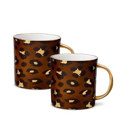 L&#39;Objet Leopard Mugs Set of 2 LE257, MPN: LE257,