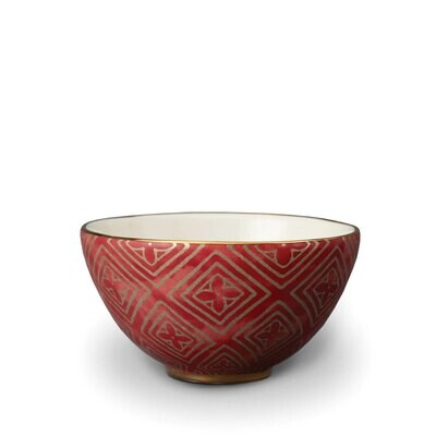 L&#39;Objet Fortuny Jupon Red Cereal Bowl Set of Four, MPN: LPF61, 816279012046