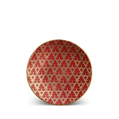 L&#39;Objet Fortuny Murillo Red Canape Plate Set of Four, MPN: LPF16, 816279010806